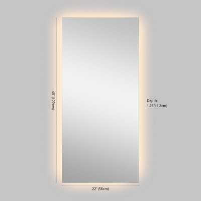 Nora 53'' Frameless Anti-Fog LED Bathroom Vanity Mirror with Smart Touch
