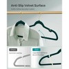 SONGMICS Velvet Hangers Non-Slip Clothes Hangers Pants Bar Space-Saving - 3 of 4