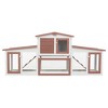 vidaXL Rabbit Hutch Brown and White - 2 of 4
