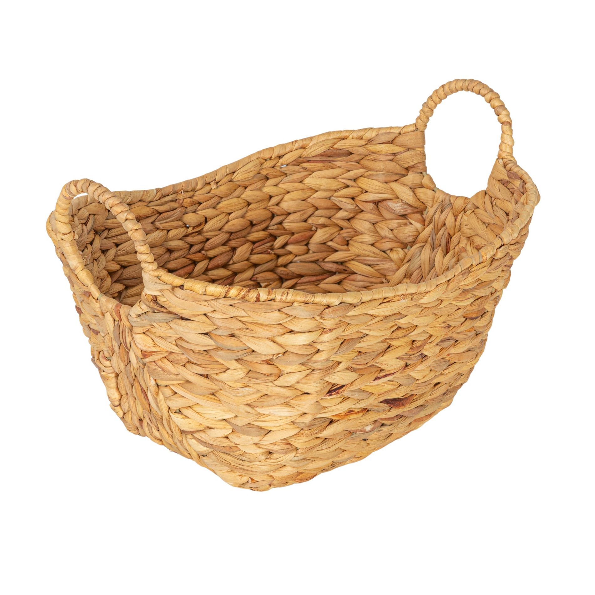 Water Hyacinth Basket with Handles