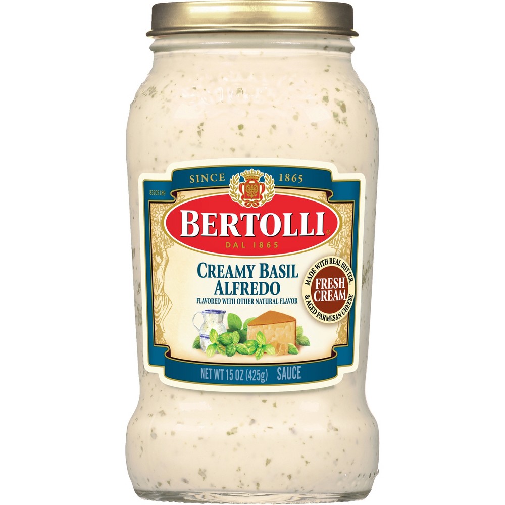 UPC 036200430446 product image for Bertolli Creamy Basil Alfredo Sauce - 15oz | upcitemdb.com