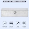 GustoWave Aluminum Truck Tool Box, Jobsite Storage Box Chest Cabinet, Heavy Duty Truck Bed Toolbox, Tools Organizer with Side Handles - 4 of 4