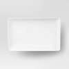 15.25" x 9.62" Porcelain Rectangular Platter White - Threshold™: Handleless Serving Tray, Dishwasher-Safe - 3 of 3