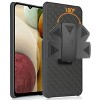 Nakedcellphone Case with Stand and Belt Clip Holster for Samsung Galaxy A12 5G - Black - 3 of 4
