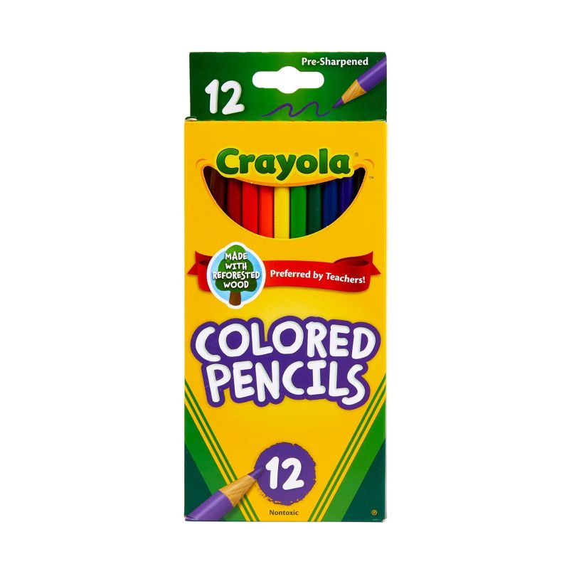 Crayola 12ct Kids Pre-Sharpened Colored Pencils, 1 of 12