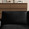 Corduroy Deep Seat Modular L-Shaped Sectional Sofa with 4 Pillows & Ottoman - 2 of 3