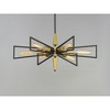 Maxim Lighting Wings 6 - Light Chandelier in  Black/Satin Brass - 3 of 4