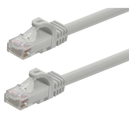 Monoprice Cat6 Ethernet Patch Cable - 100 Feet - Gray | Network Internet Cord - RJ45, Stranded, 550Mhz, UTP, Pure Bare Copper Wire, 24AWG - Flexboot - image 1 of 4