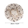 Unique Bargains Women Double Layer Butterfly Shower Cap 1 Pc - 2 of 3