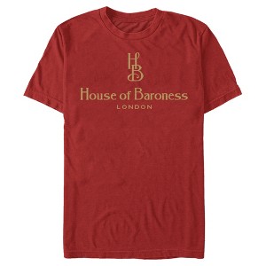 Men's Cruella House of Baroness London Logo Gold T-Shirt - 1 of 4