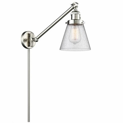 Cone - 1 Light Swing Arm Wall Sconce In Industrial Style-25 Inches Tall and 8 Inches Wide