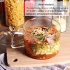 Itopfox Mini Glass Bowl with Lid & Handle, 44oz for Noodles, Pasta, Soup, Cereals, Fruits, BPA Free, Microwave & Dishwasher Safe - 3 of 4