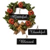 The Lakeside Collection Harvest Plaid Decor - 4-Pc. Wreath Set - 3 of 4