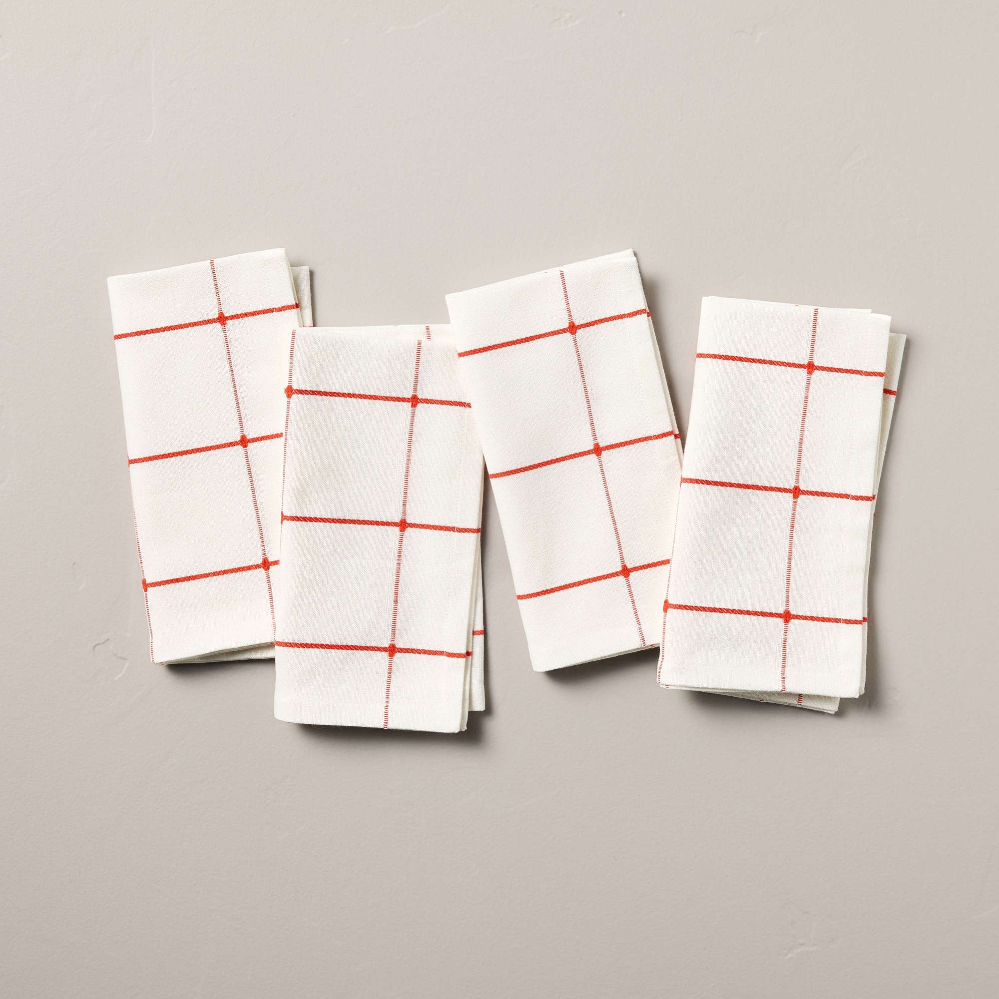 4pk Cloth Napkin Poppy Gingham - Hearth & Hand™ with Magnolia