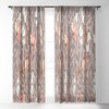 Bluelela Monarch Garden Single Panel Sheer Window Curtain - Deny Designs - image 2 of 4