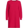 Lands' End Women's Fuzzy Bow Back Mini Sweater Dress - 3 of 4