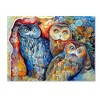 Trademark Fine Art -Oxana Ziaka 'Owls' Canvas Art - 2 of 3
