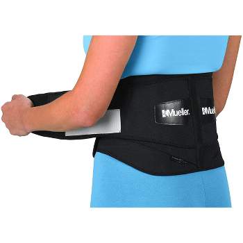 Mueller Plus Size Adjustable Back Brace W/lumbar Pad - Black : Target