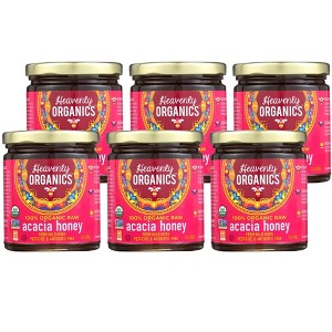 Heavenly Organics 100% Organic Raw Acacia Honey - Case of 6/12 oz - 1 of 4