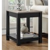 Paramount End Table Black/ Sonoma Oak - Room & Joy: Laminated Particle Board, Lower Storage Shelf, Modern Design - 3 of 4