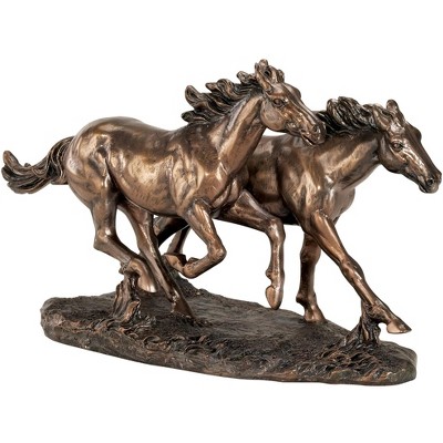 Kensington Hill Horses Running Wild 8 1/2" High Statue