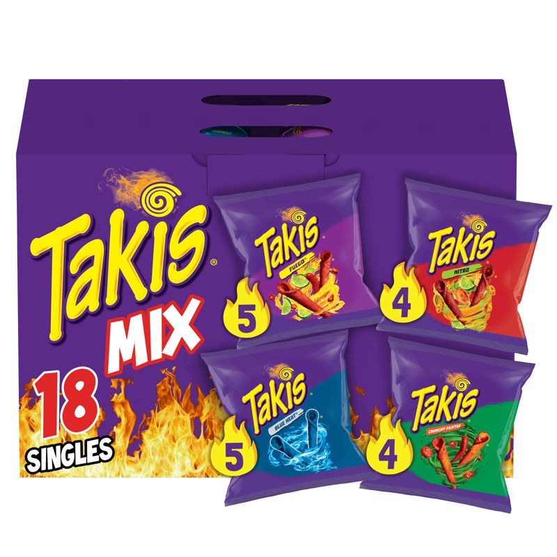 Takis Rolled Mix Pack Tortilla Chips Variety pack - 28oz/18ct, 1 of 11