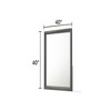FONTOI Denver Modern Square Mirror with Wood Frame Stylish Bedroom Accent for Contemporary Home and Interior Décor Spaces, Gray, 0.98"*39.57"*39.57" - 4 of 4