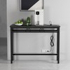 VECELO Narrow Sofa / Console Table with Charging Station & Power Outlet and USB Ports - 3 of 4