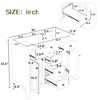 LOVMOR 36" Bathroom Vanity without Sink, Cabinet Base Only, Two Cabinets and Five Drawers, Solid Wood Frame - 2 of 2
