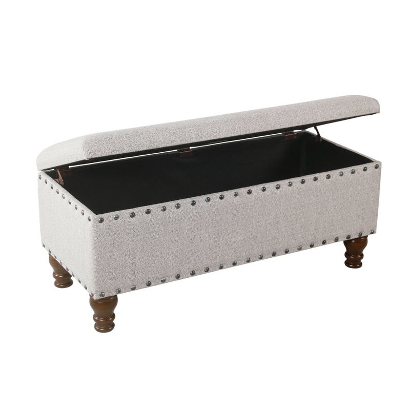 Large Storage Bench with Nailhead Trim - HomePop, 3 of 16