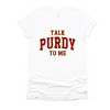 Simply Sage Market Varsity Talk Purdy To Me Short Sleeve Tee - S - White - 2 of 4