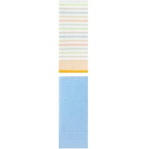 REGALWOVEN Striped Pattern Quick Drying Hand Towels for Bathroom 14" x 30"/13" x 27" 2 Pcs - 1 of 4