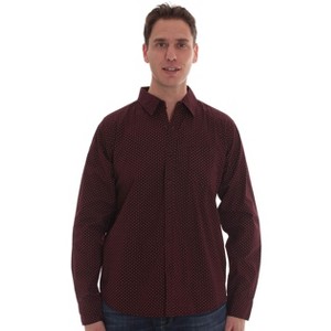 Whiskey and Oak Mens Slim Fit Long Sleeve Button Down Shirts - 1 of 4