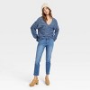 Women's High-Rise Slim Straight Jeans - Universal Thread™ Medium Wash - image 3 of 4