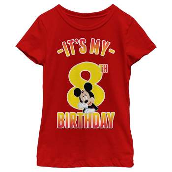 Girl's Mickey & Friends It's My 8th Birthday T-Shirt