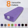 Sol Living Yoga Bolster Pillow with Removable Cover Rectangle - 3 of 4