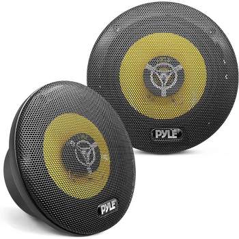 Pyle Car Three Way Speaker System - Black and Yellow