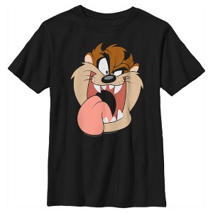 Boy's Looney Tunes Tasmanian Devil Big Face T-Shirt - 1 of 4