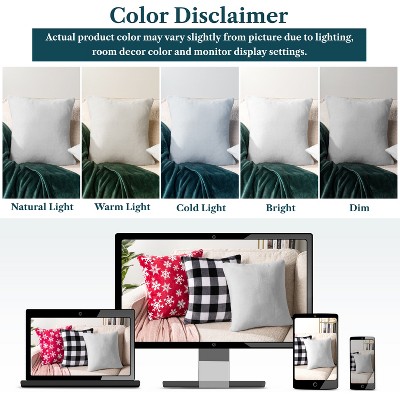 Light Gray Velvet Square Euro Throw Pillow Covers, 18'' x 18''