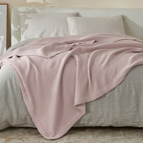 Patina Vie Maison 100% Cotton All-Season Waffle Weave Knit Throw