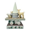 Jim Shore 7.5 Inch Rolling Gnome For Christmas White Woodland Gnome Figurines - 2 of 3