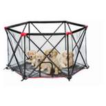 Carlson Red Six Panel Portable Cat and Dog Pen