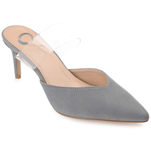 Journee Collection Womens Ollie Mules Low Stiletto Pointed Toe