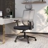 LeisureMod Modern Office Chair with Mesh Back and Headrest Adjustable Height 360 Degree Swivel and Tilt Nift Series - 3 of 4