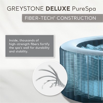 Intex PureSpa Plus Square Inflatable Hot Tub with LED Light