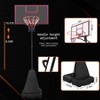 Sevobal Basketball Hoops Portable Basketball Hoop System with Rebound Board Height Adjustable for Backyard and Gym, Black, 43.3"*27.55"*120.07" - 3 of 4