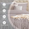 Light Grey King Duvet Cover Set, Set of 3 with Zipper and Ties, 104x90+ 2x20x36 - 2 of 4