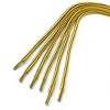 Elerevyo Round Rope Dual Colored Striped 0.2" Thick Boot Sneakers Shoelace 3 Pairs - 3 of 4
