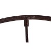 Storied Home Metal Wagon Wheel Wall Décor (32.5"x32.5") : Farmhouse Style, Iron Look, Vertical Display - 3 of 4