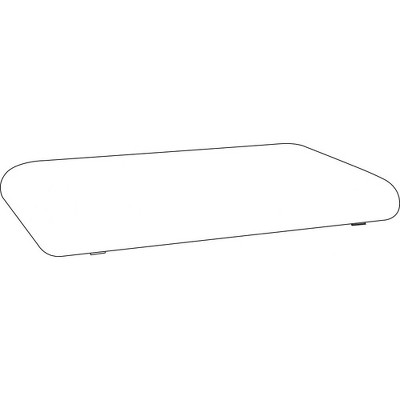 White Acrylic 27W LED Flush Mount Ceiling Light